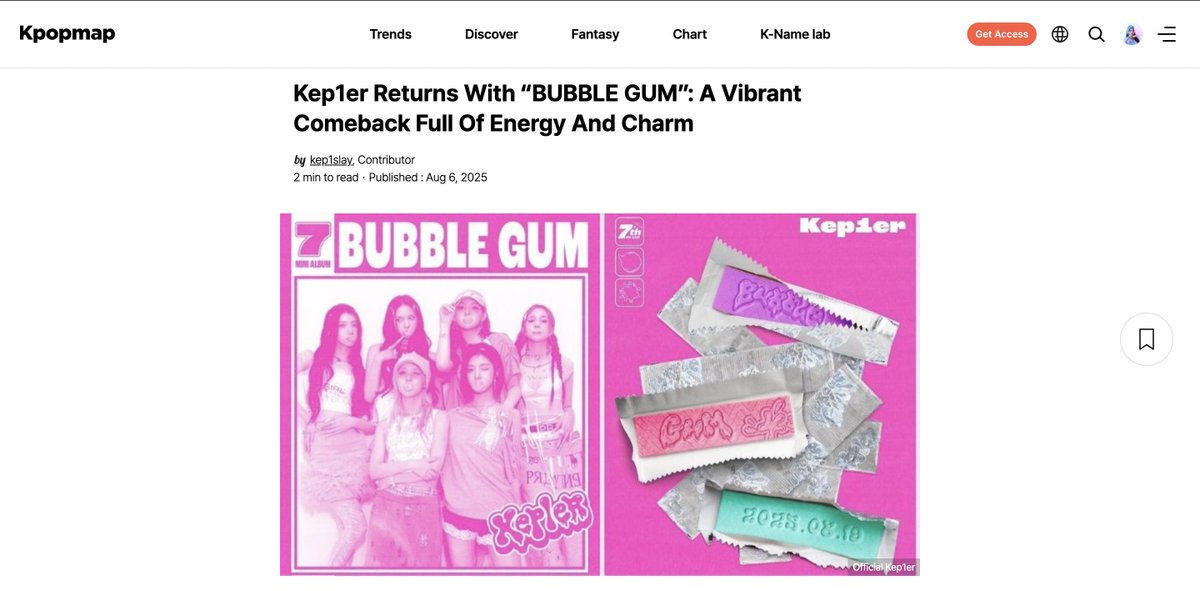 MY FIRST ARTICLE EVER IS PUBLISHED ON KPOPMAP 🥹✨

"Kep1er Returns With ‘BUBBLE GUM’: A Vibrant Comeback Full Of Energy And Charm"

Kep1ians, go read it &amp; drop a comment to help boost media engagement for the girls 🤍

🔗kpopmap.com/kep1er-returns…
