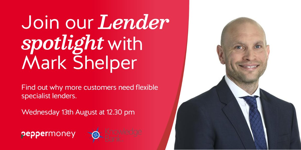 Knowledge Bank (@knowledgebankuk) on Twitter photo Lender Spotlight with <a href="/PepperMoneyUK/">Pepper Money UK</a>
Wednesday 13th August 2025 at 12:30pm
FOR INTERMEDIARIES ONLY
Register here for FREE:
mailchi.mp/knowledgebank.… Lender Spotlight with <a href="/PepperMoneyUK/">Pepper Money UK</a>
Wednesday 13th August 2025 at 12:30pm
FOR INTERMEDIARIES ONLY
Register here for FREE:
mailchi.mp/knowledgebank.…