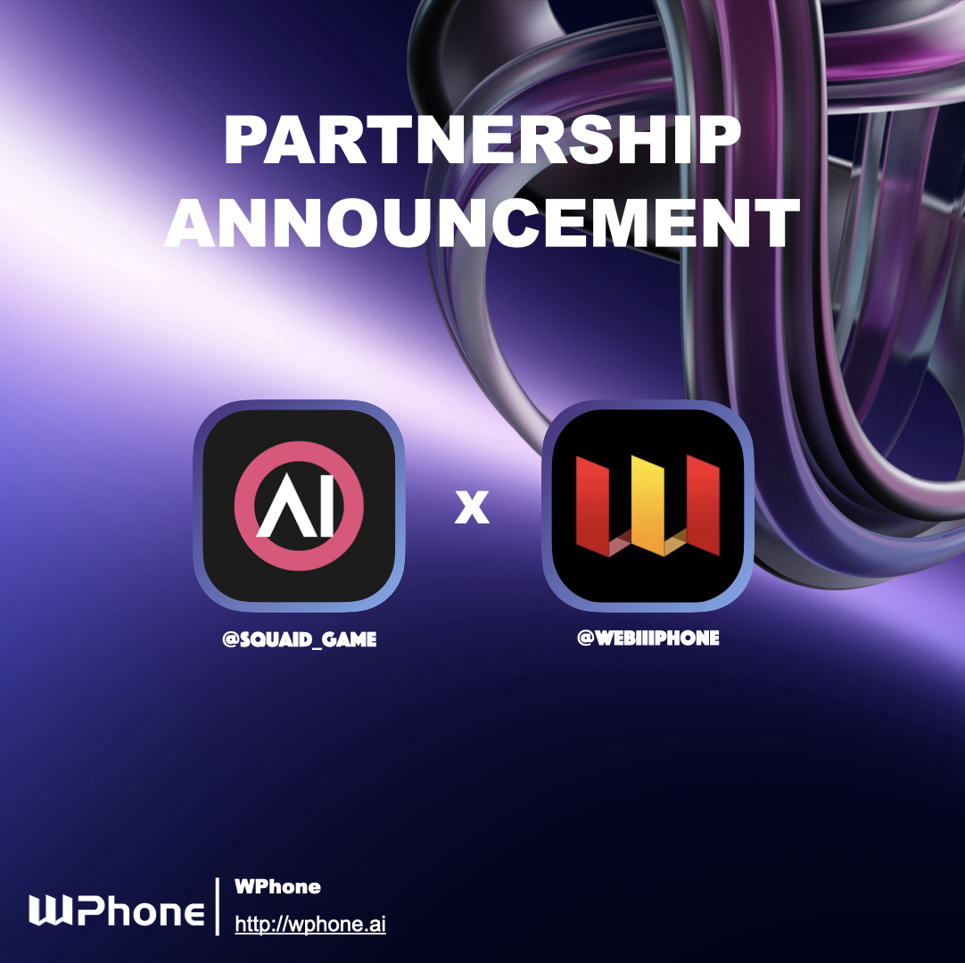 WPhone (@webiiiphone) on Twitter photo We’re glad to have <a href="/Squaid_Game/">Squaid Game</a> onboard to support WPhone’s global narrative.
As we continue bridging Web2 and Web3, every story deserves to be heard — and told right.
Let’s build louder.
#WPhone #Web3 We’re glad to have <a href="/Squaid_Game/">Squaid Game</a> onboard to support WPhone’s global narrative.
As we continue bridging Web2 and Web3, every story deserves to be heard — and told right.
Let’s build louder.
#WPhone #Web3