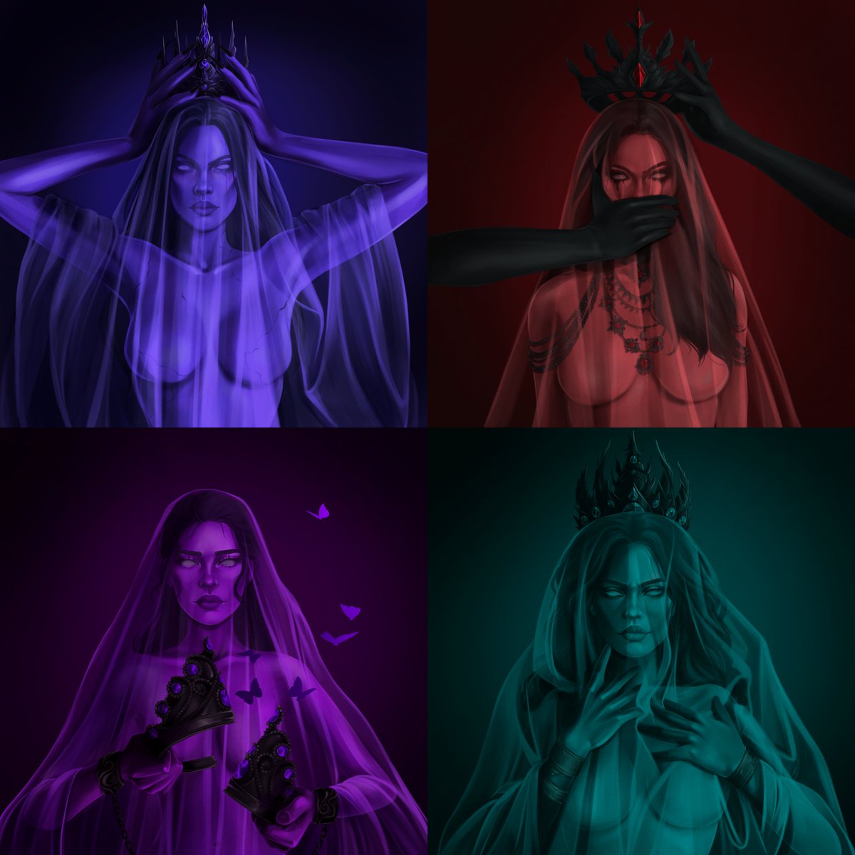 Series: “Under the Veil”

I had so much fun creating this one.
And now I’m working with the same team on a revamped NFT collection of sirens.

I love working with generative collections.
I love working with people who get my vibe.
I love having the creative freedom to just go