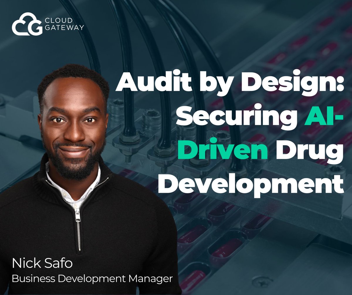 AI is transforming drug development; but without strong governance, it’s a risk.

Pharma teams need audibility baked in from the start, not bolted on later.

Read our brand new article on Audit by Design: Securing AI-Driven Drug Development' 👉 cloudgateway.co.uk/knowledge-cent…