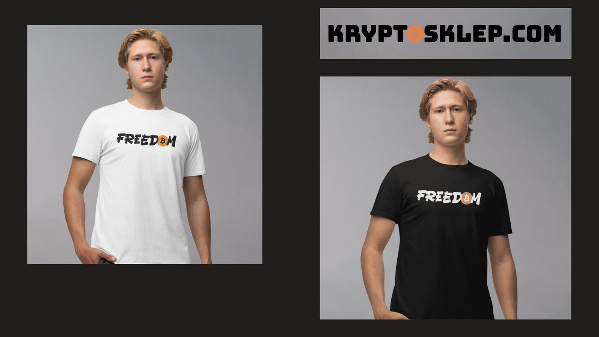 hodl_shop's tweet photo. Dla tych, którzy cenią wolność – nie tylko w krypto.
Polecamy nasze T-shirty FREEDOM 💸 z konkretnym przesłaniem. W 100% w klimacie Web3.
Sprawdź sam: https://t.co/boq65E81EZ 👕
#KryptoSklep #Freedom #CryptoWear #HodlStyle https://t.co/OauUK9a4OH