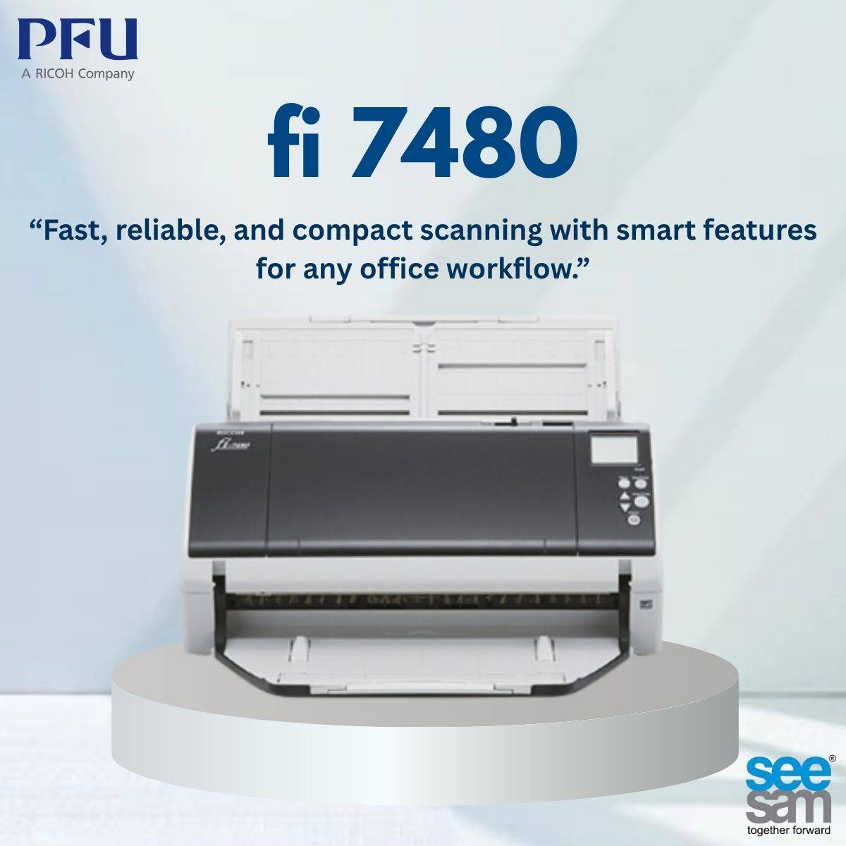 SeeSamSolution's tweet image. Engineered for Excellence
From passports to oversized documents, the fi-7480 adapts to all your scanning needs — compact size, enterprise power.
#SeeSaamSolutions #PFUfi7480 #PFU #Scanners
