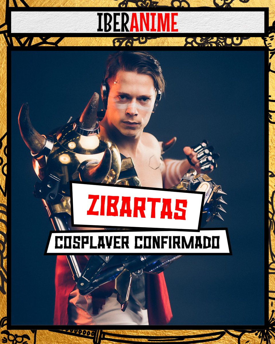🔧✨ COSPLAYER INTERNACIONAL CONFIRMADO! Diretamente da Dinamarca, o incrível Zibartas vem ao Iberanime mostrar como o cosplay pode ultrapassar os limites da imaginação! 🤯