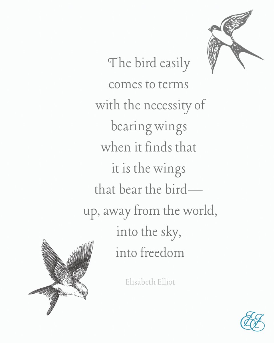 EElliotFdn's tweet photo. “…so the woman who accepts the limitations of womanhood finds in those very limitations her gifts, her special calling— wings, in fact, which bear her up into perfect freedom, into the will of God.” - Elisabeth Elliot, Let Me Be A Woman https://t.co/OvxBzJId7T
