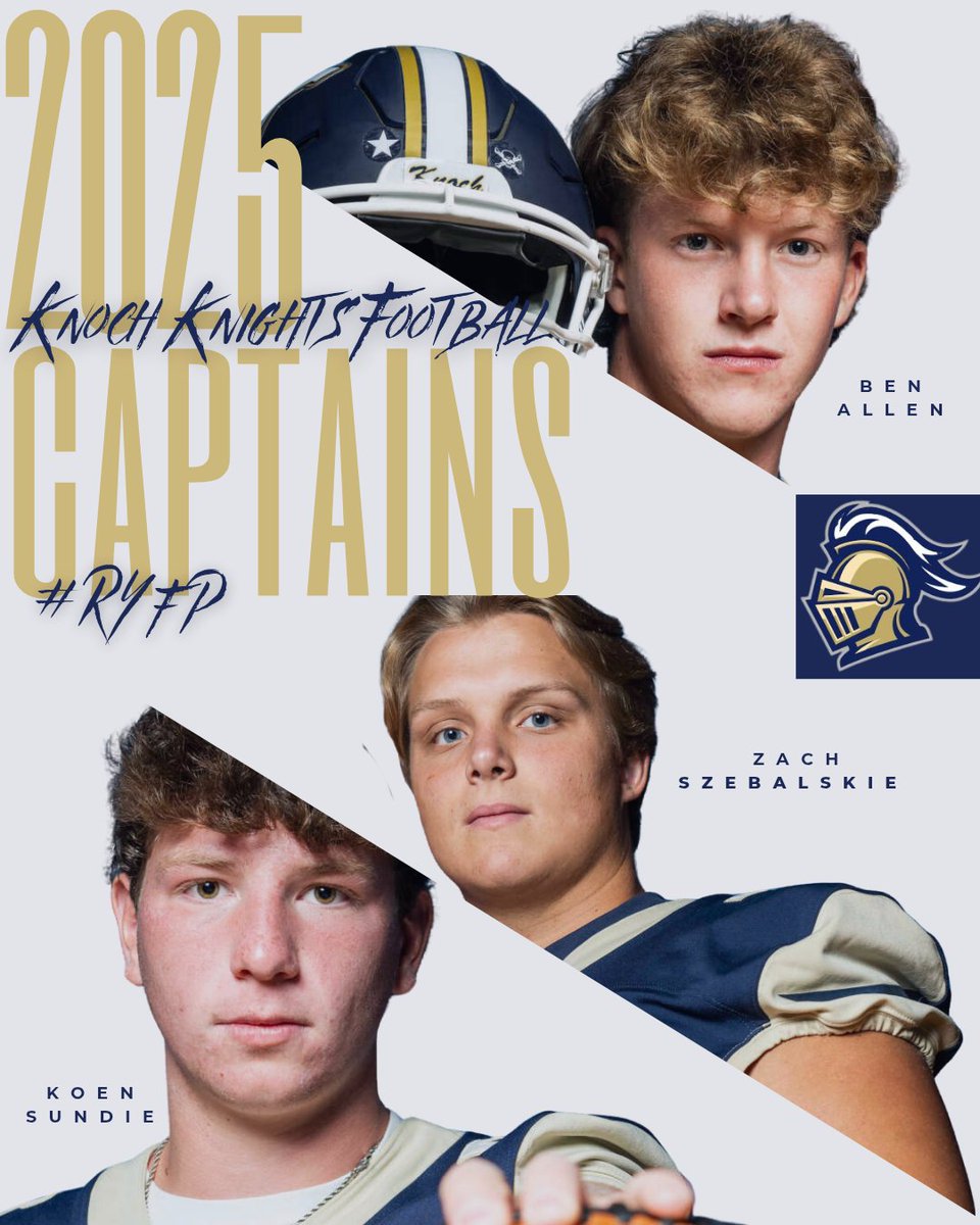 ⚔️ We don't hand out #5 — you earn it.

Evan Fink will wear the #5 jersey to honor Tim McNerney: a leader, a fighter, a Knight. Tim set the standard, and Evan carries it forward.

Your 2025 Captains: Ben Allen, Zach Szebalskie &amp; Koen Sundie.

#RYFP #Keep5Alive #AboveTheLine