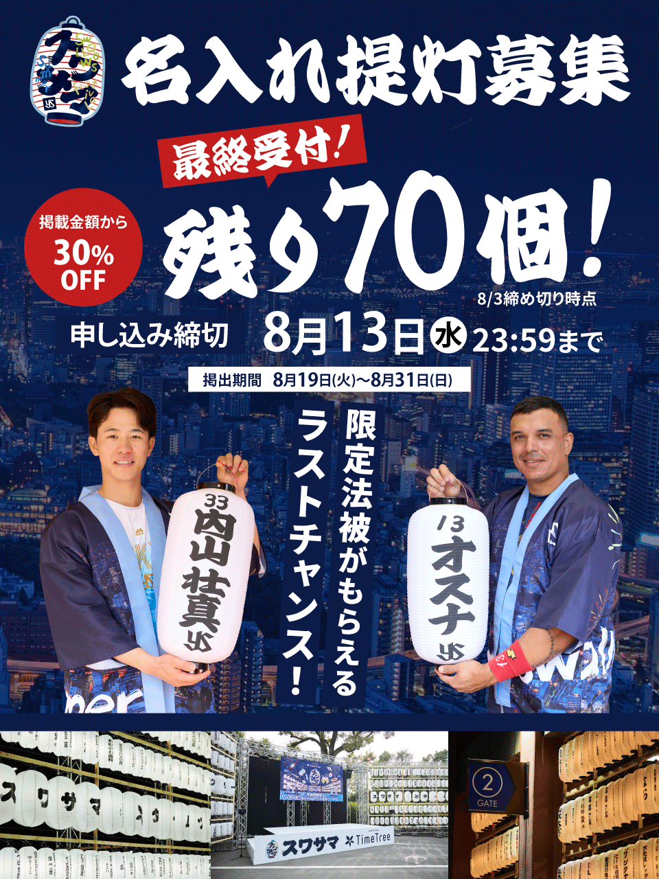 新品未開封 ヤクルトスワローズ　スワサマ　限定　法被　正規品 非売品　入手困難 新品未開封 ヤクルトスワローズ スワサマ限定法被 即日発送