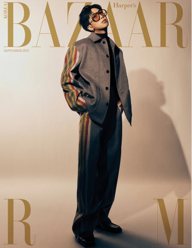 kchartsmaster's tweet photo. RM for the cover of Harper’s Bazaar Korea. https://t.co/ng5R8cVtkf