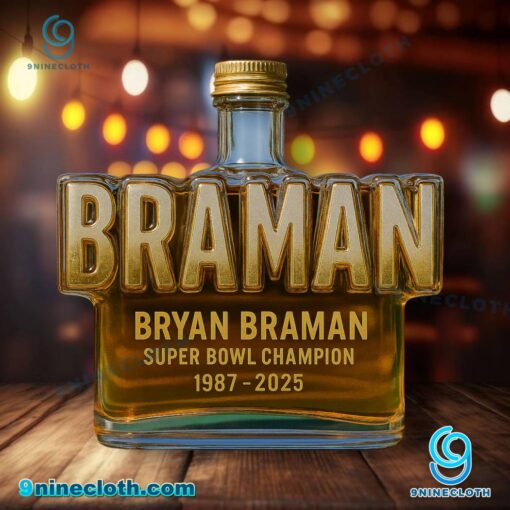 9ninecloth's tweet image. Bryan Braman Super Bowl Champion 1987-2025 Whiskey Bottle
Here's a tribute to the late Super Bowl Champion Bryan Braman, a fitting way to remember a beloved player. #RIP #SuperBowlChamp #FlyEaglesFly '
Buy here: 9ninecloth.com/product/bryan-…