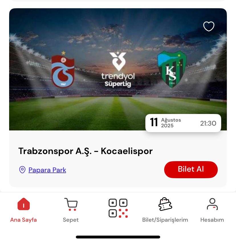 Trabzon deplasmanı biletleri an itibariyle Passo uygulamasında satışa çıktı.
#Kocaelispor