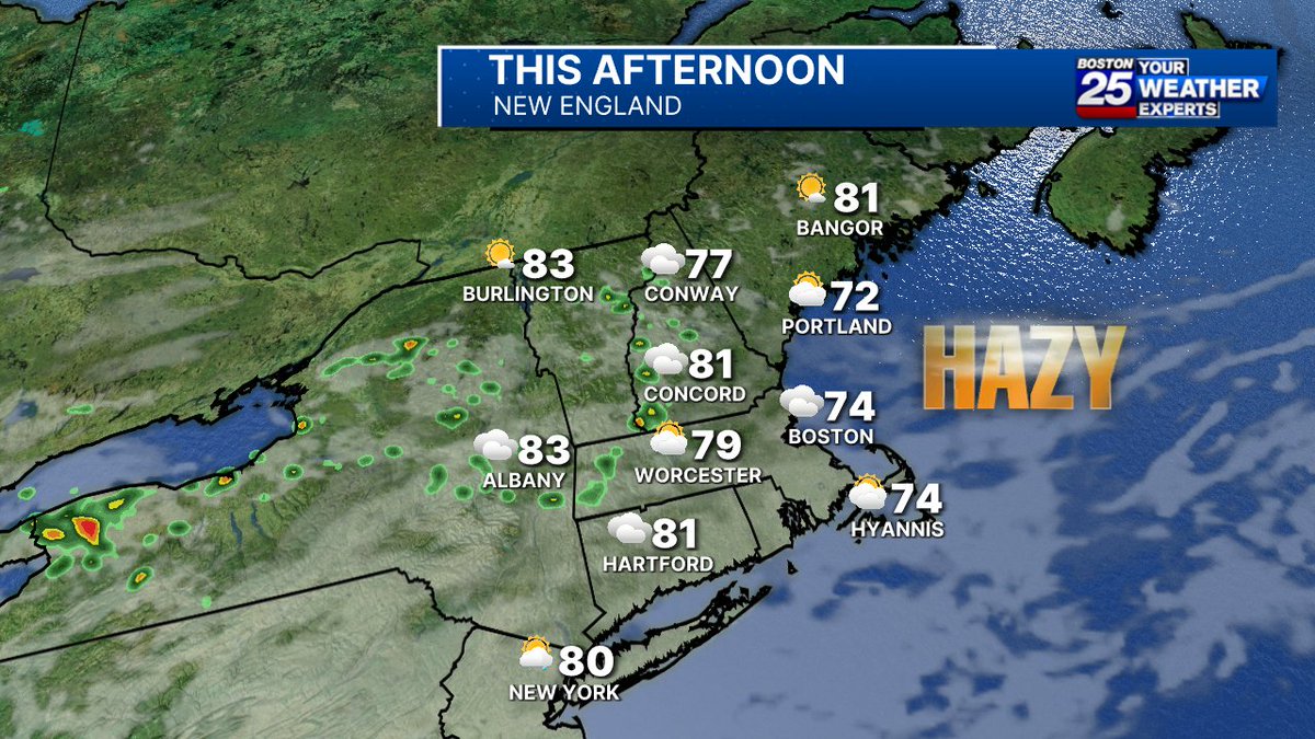 Shiri Spear (@shirispear) on Twitter photo We have another round of smoky skies today with Air Quality Alerts in western #NewEngland #mawx <a href="/boston25/">Boston 25 News</a> We have another round of smoky skies today with Air Quality Alerts in western #NewEngland #mawx <a href="/boston25/">Boston 25 News</a>