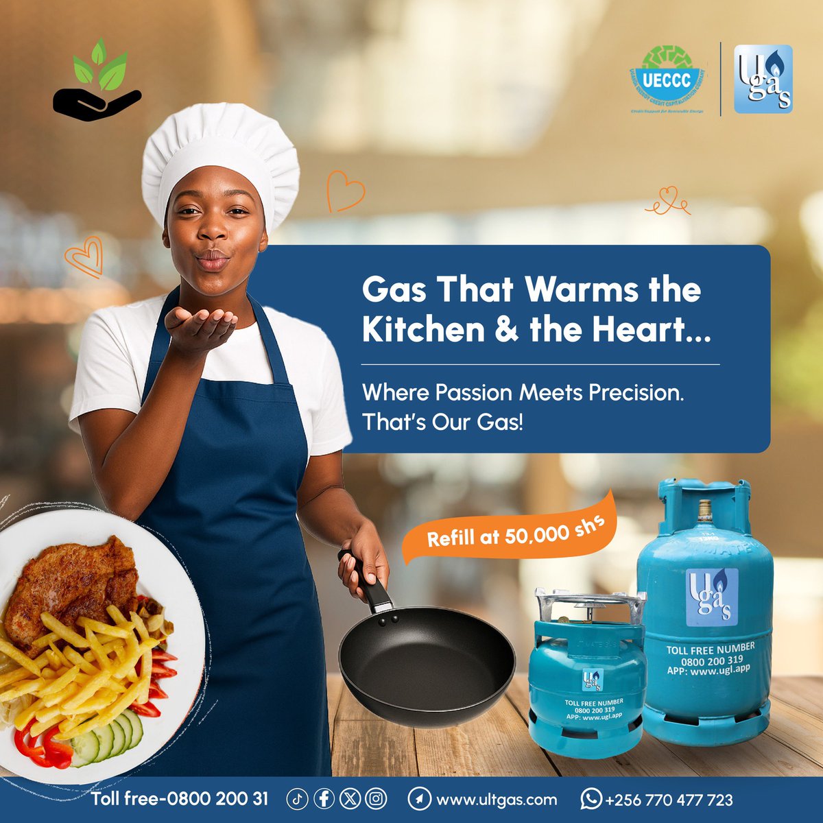 Cook with ease and safety. Get reliable quality  cooking gas today. We offer free delivery in all parts of the country 😊 #UCEL #Ugas #safecooking #cleancooking