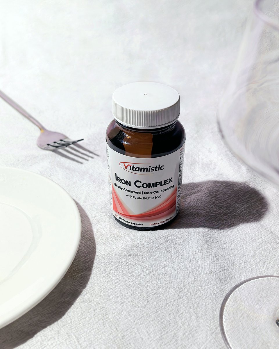 Vitamistic's tweet photo. 🍊 Did you know?
Vitamin C helps boost iron absorption!
That’s why our Iron Complex includes a thoughtful blend of:
✨ Folate
✨ B6
✨ B12
✨ Vitamin C
To maximize benefits and minimize discomfort.
#SmartSupplements #IronForYou #DailyVitality #Vitamistic https://t.co/1uUxOVIjuW