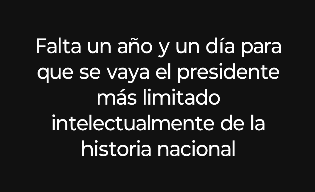Faltan 1 año y un día para que acabe el suplicio de tener al guerrillero del M-19 Gustavo Petro en el poder 

Durante los próximos 366 días sin falta trinaré el mismo mensaje

Cada día somos más 

❤Ayer fuimos 1500 y hoy?
❤más de 759K  en 669D

Fuera Petro
#FueraPetro