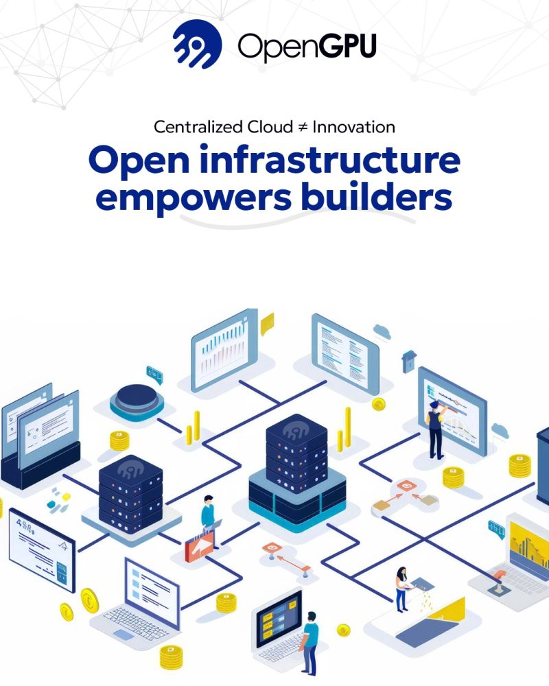 Our infrastructure empowers tech builders. You can build with us, through our infrastructure.  

Follow us on LinkedIn: linkedin.com/company/opengp…

Our official page on X <a href="/OGPUOfficial/">OGPU Official</a> <a href="/ogpucommunity/">OpenGPU Community</a>  

This is the home of builders.

$OGPU $ETH