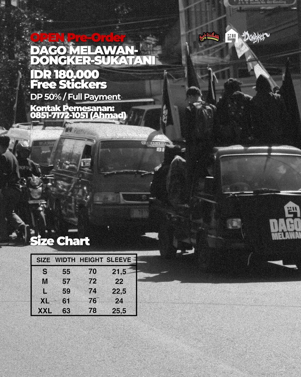Dago Melawan Collabs Dongker &amp; Sukatani T-shirt

Baca Caption-nya Dulu Ya Barudak. Kaosnya Bisa Prapesan Mulai Hari Ini Hingga 12 Agustus 2025 👍

instagram.com/p/DNAir-Zx7nF/…