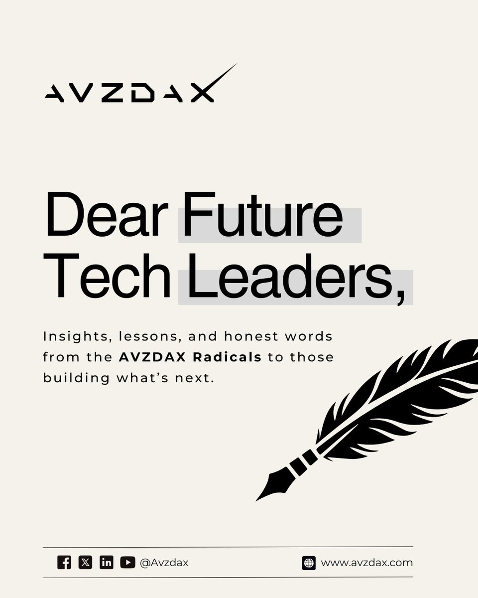 avzdax's tweet image. From the Radicals at AVZDAX to tomorrow’s tech leaders.

#FutureOfTech #AVZDAXVoices #BuildForTomorrow