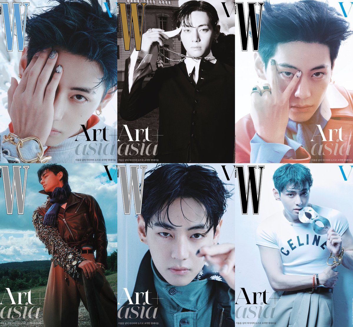 September belongs to V! Six covers of power, elegance, visual poetry~ infinite presence. A season defined by Kim Taehyung. Where couture meets charisma &amp; every frame is a masterstroke. One legend, styled in Celine, sealed in history.

#VxWKorea #TAEHYUNGxCELINE #VCELINEAMBASSADOR