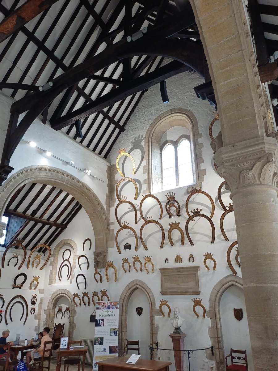 The Great Hall of Oakham Castle-dating from 1180-90. A magnificent building staffed by some very welcoming volunteers. Full of visitors and pleasing to see <a href="/HeritageFundUK/">The National Lottery Heritage Fund</a> funded the restoration of this lovely place.