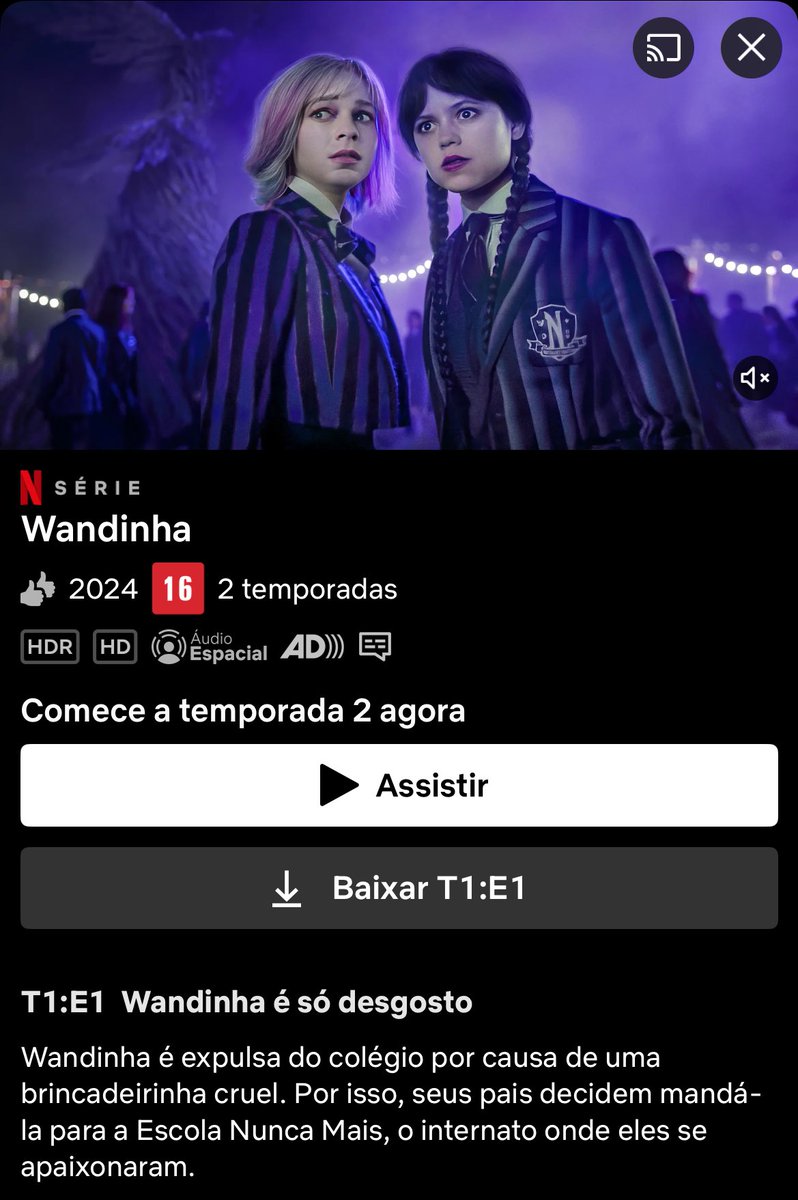 Portal Netflix BR (@netflix_portal) on Twitter photo 🚨 A parte 1 da 2ª temporada de “Wandinha” já está disponível na <a href="/NetflixBrasil/">netflixbrasil</a>.
📌 A parte 2 estreia em 3 de setembro. 🚨 A parte 1 da 2ª temporada de “Wandinha” já está disponível na <a href="/NetflixBrasil/">netflixbrasil</a>.
📌 A parte 2 estreia em 3 de setembro.