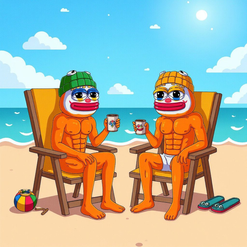 VaK0s_'s tweet image. Good Morning guys ☀️

We’re having our morning coffee at the beach with my friend the @FROGE6969 😎

#froge
Stay hydrated 💧