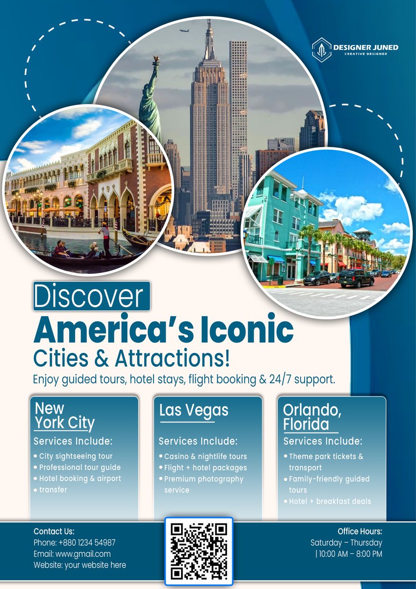 graphixash's tweet image. 🎨✈️ Need a stunning travel flyer or poster?
Get custom designs that grab attention &amp;amp; sell your trips fast! 🌍🔥
📩 DM to order now!

#TravelDesign #FlyerDesign #PosterDesign #GraphicDesign ✈️🗺️✨