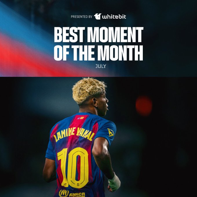 😈 Lamine Yamal numéro 10, votre moment préféré du mois de juillet

🔝  <a href="/WhiteBit/">WhiteBIT</a>

Plus d'infos 👉  barca.link/aBmV50WAzop