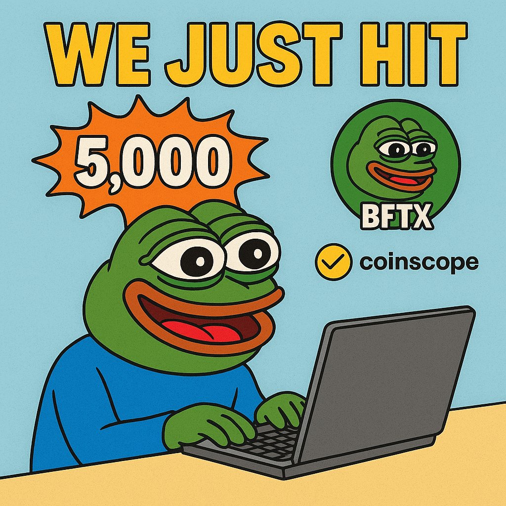 BitFtxOfficial's tweet photo. π₯ We just hit 5,000 upvotes on CoinScope!
The community is showing massive love to $BFTX-MEME π
But the real journey starts when YOU ape in!
Buy now on PancakeSwap & be part of the revolution π₯
π https://t.co/EbFK3OK3m0
https://t.co/XVZl8oHWI4
#BitFtx #BFTX #MemeCoin #BSC #DeFi #Crypto #PumpIt #BFTXMeme #PumpFun #pumpfunlaunch