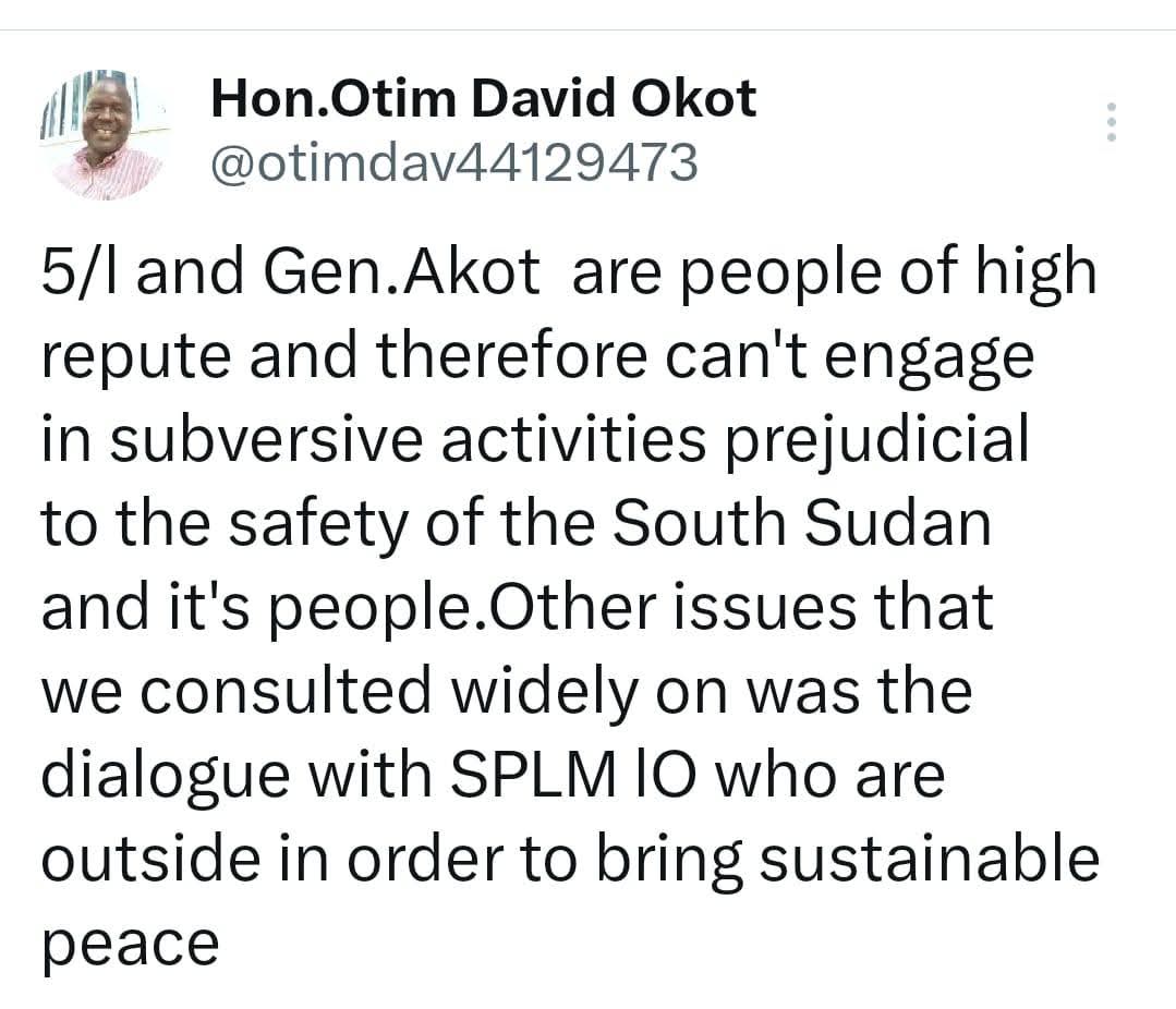 PalMai8's tweet photo. No one has been delegated to open this channel of communication on behalf of the SPLM-IO. SPLM-IO is not for sale. https://t.co/EqRY31edoe
