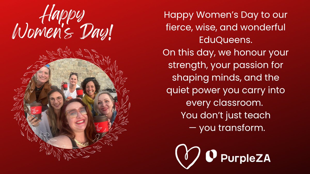 Happy Women’s Day to all our incredible eduQueens! Here’s to the powerhouse educators who inspire, lead, and lift others every day — you are pure magic! #WomensDay #eduQueens #PurplePower