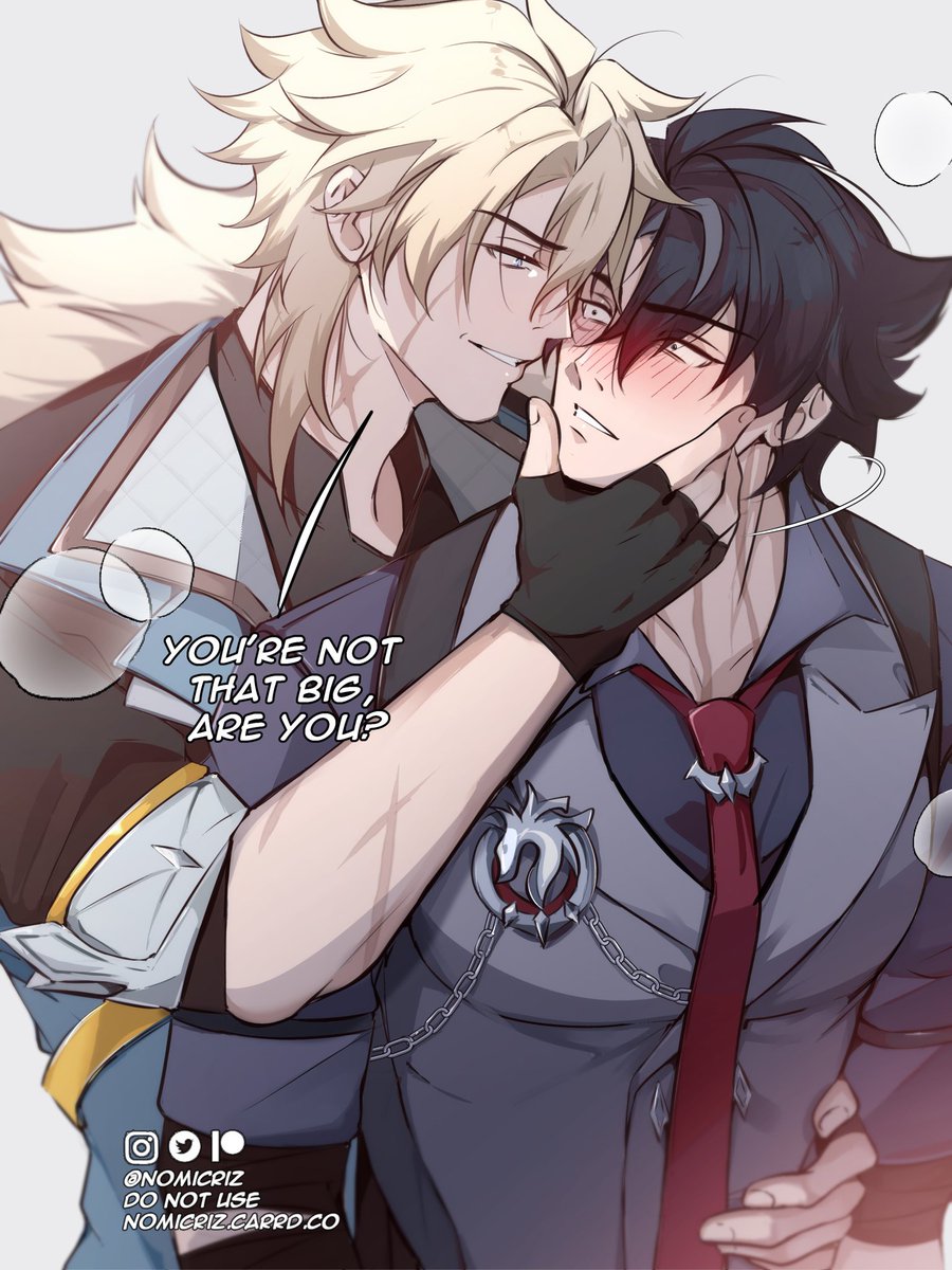 -You're not that big, are you?
#varka #Wriothesley #GenshinImpact