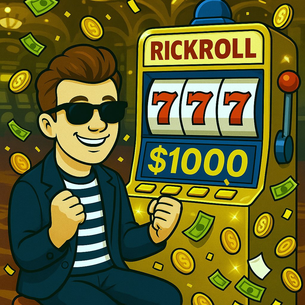 rickroll_xyz's tweet image. 🚨Rickroll’s Gone Wild!!🚨

💸 Everyone Gets 1,000 $Rickroll💸
📅 Event Period: August 6 – September 6
🎁 Reward Distribution: Will be distributed 14 days after DEX launch &amp;amp; presale ends

🎉 How to Join🎉
1️⃣ ❤️ Like + 🔁 Retweet + Tag 3 friends on this post
2️⃣ 📝 Fill out the…