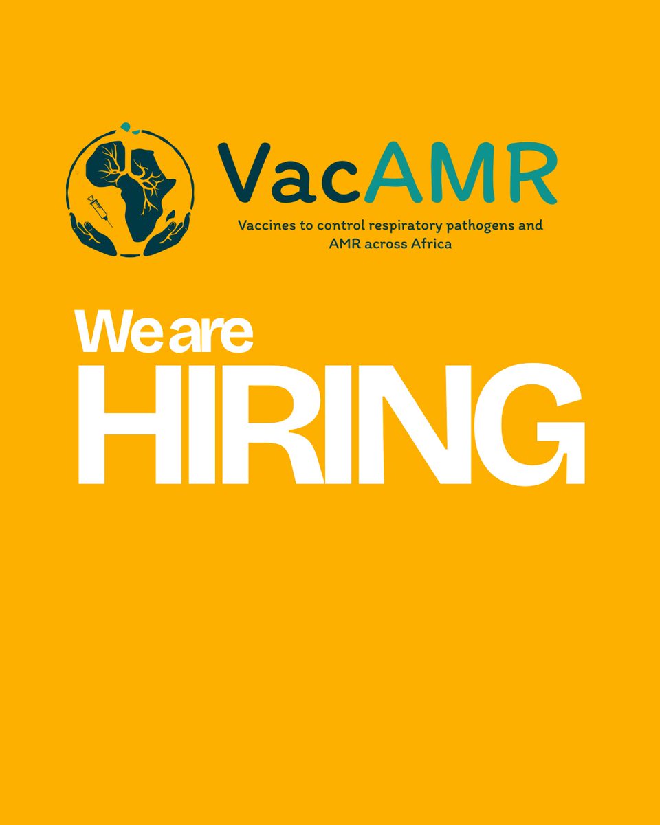 VacAMR NIHR Global Health Research Group (@nihr_vacamr) on Twitter photo We are Hiring, The advert for the Early Post Doc Mathematics Modeller to be based <a href="/KEMRI_Wellcome/">KEMRI-Wellcome</a>. More information and how to apply here erecruitment.kemri.go.ke:7070
The deadline for applications is 12th August 2025 We are Hiring, The advert for the Early Post Doc Mathematics Modeller to be based <a href="/KEMRI_Wellcome/">KEMRI-Wellcome</a>. More information and how to apply here erecruitment.kemri.go.ke:7070
The deadline for applications is 12th August 2025