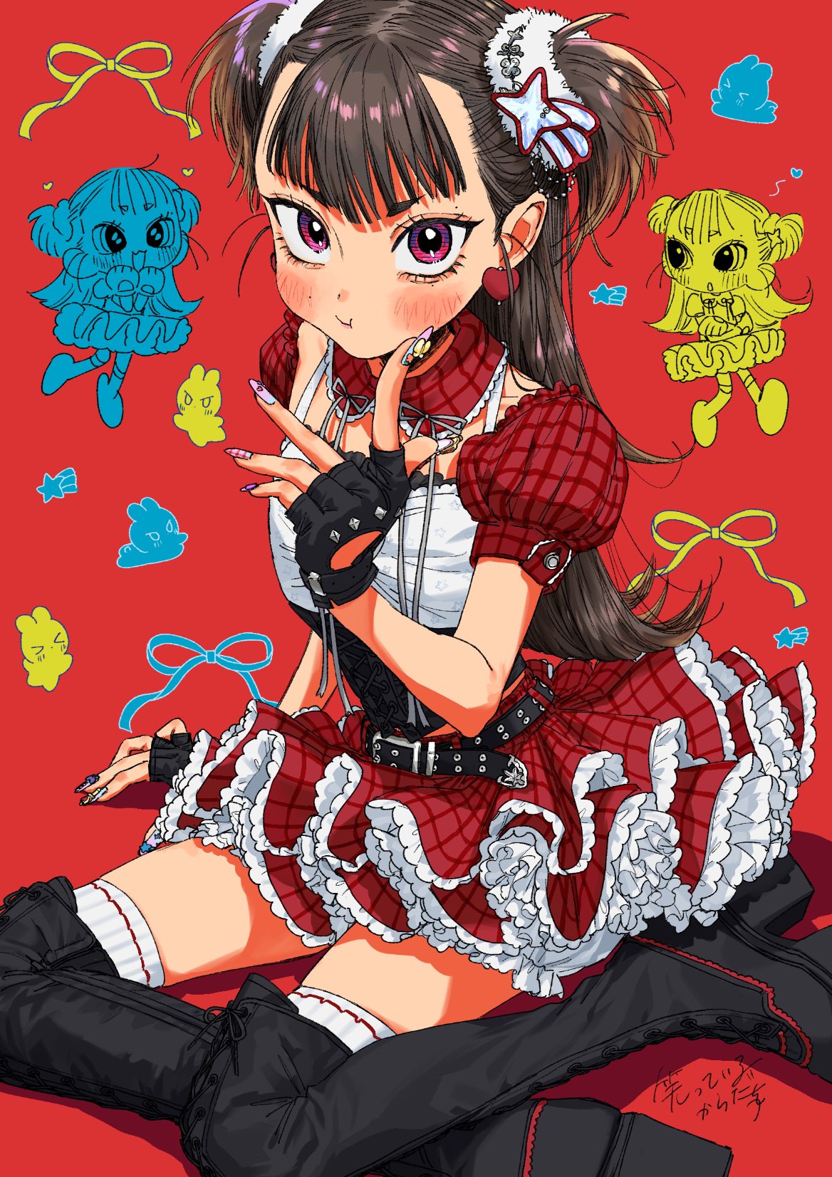 【希少】鏝絵(柿) コテ絵 笑っているからだ👟 on X: 