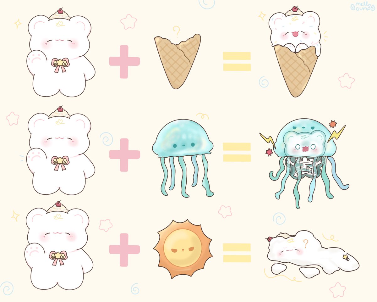 แปลงร่าง ⭐️🍦🪼🌞🪽