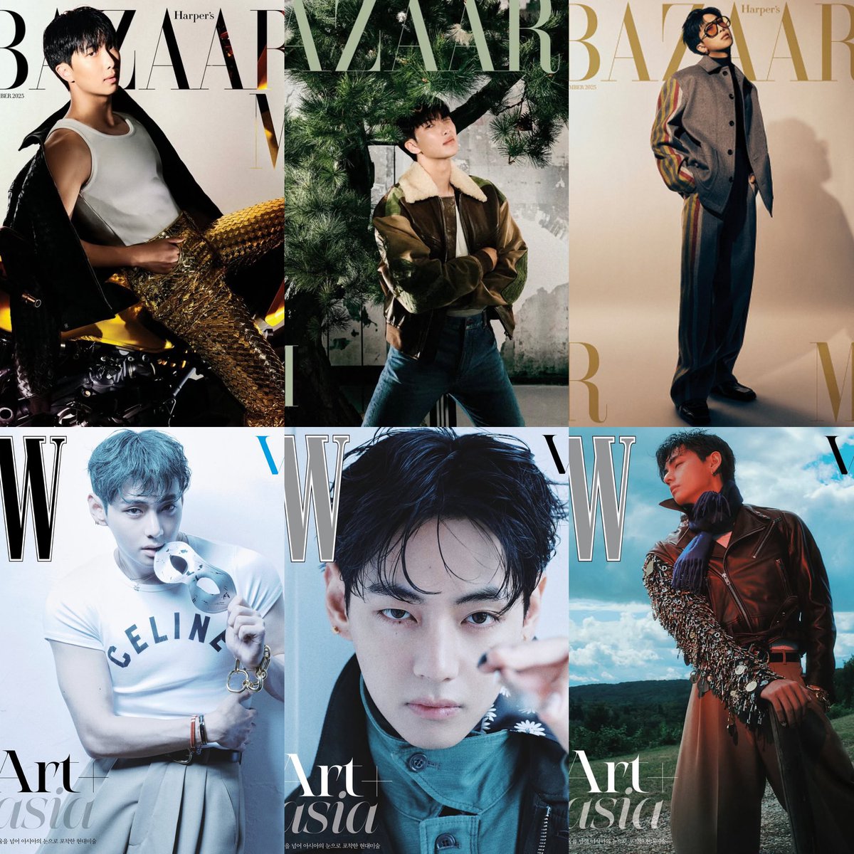 🔥Septermber Magazine Covers 🔥

#RM x Harper Bazaar Korea
#V x W Korea!