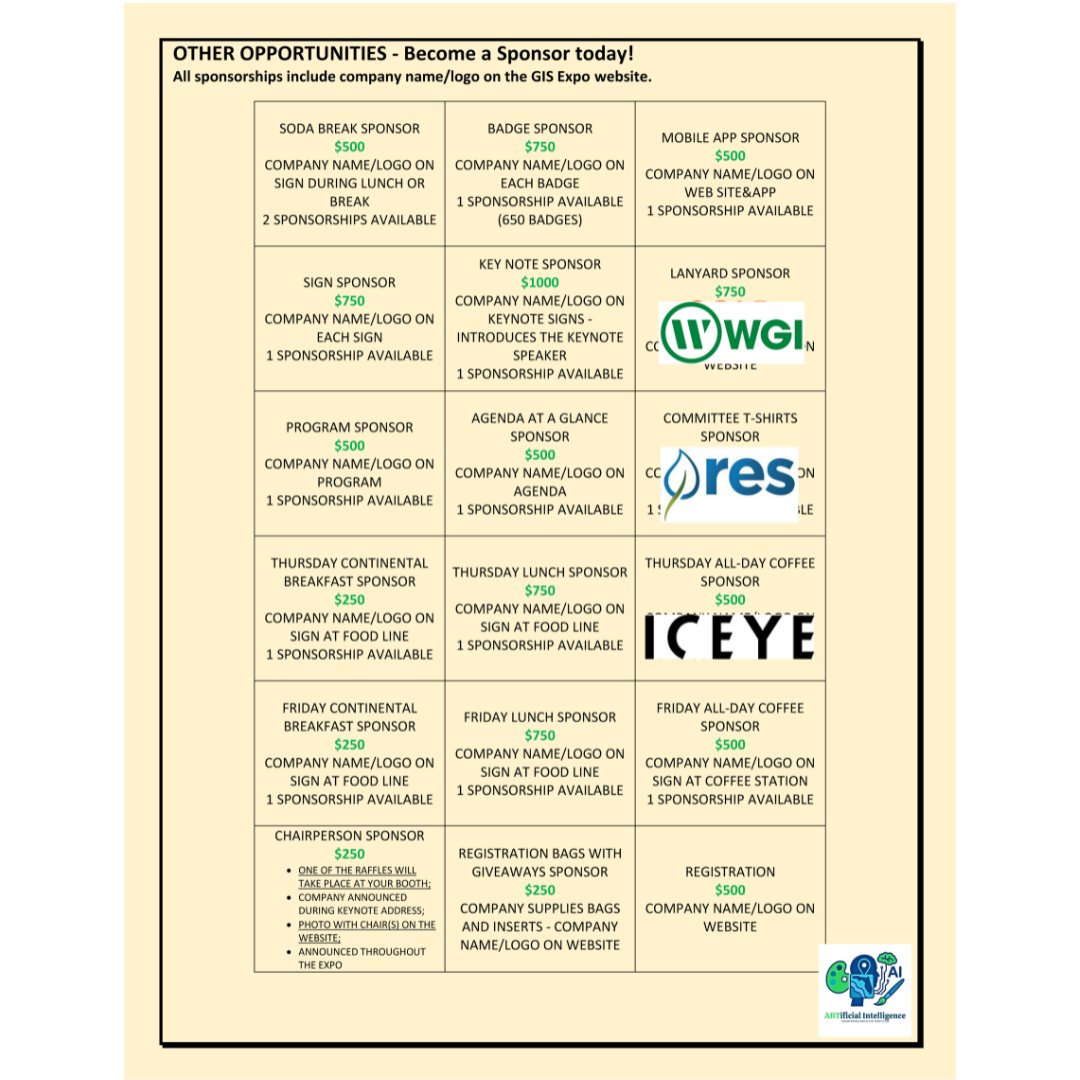 Join us August 21/22 at the PBC Convention Center for the #SFGISExpo.  This FREE conference is hosted by the Palm Beach Countywide GIS Forum and proudly supported by an incredible group of sponsors and vendors. 

Sponsorship opportunities are still available!
#GIS @PBCGISForum