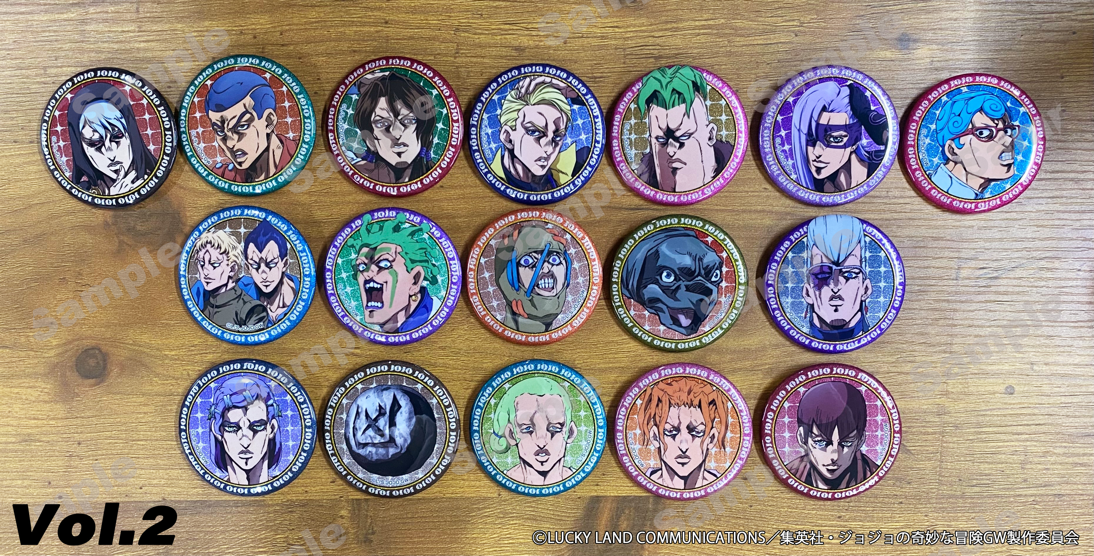 ドッピオ ジョジョ メディコス 証明写真風ブロマイド 缶バッジ アクリルブロック TVアニメ「ジョジョの奇妙な冒険(第4部)」缶バッジコレクション