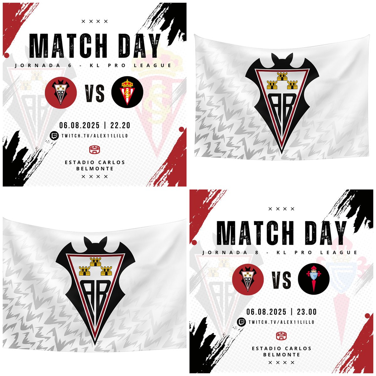 ⚔️ Día de partidoS ⚔️

Albacetistas, hoy nos jugamos entrar al top8.

Os esperamos a todos en twitch.tv/Alex11Lillo

🕒 22:20 VS <a href="/RSG_eSportsTW/">TW SPORTING DE GIJON</a> 
🕦 23:00 VS <a href="/twCeltaCP/">TwCelta</a> 

Animen al 🦇

Cabeza, Corazón y Cojones. A por la <a href="/KLProLeague/">KL Pro</a>. 

🤍