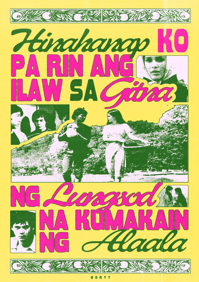 did a poster inspired by Lino Brocka’s Maynila, Sa Mga Kuko ng Liwanag :DD
will be selling this as an art print @ Kapitolyo Art Space on sunday! 🫀