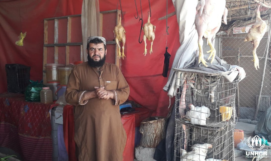 "The assistance allowed me to stand on my feet again. I can now provide for my family and send my children back to school," said Mirwais, displaced returnee in Kandahar.

With UNHCR cash assistances, he opened a small butcher shop and is rebuilding his life.