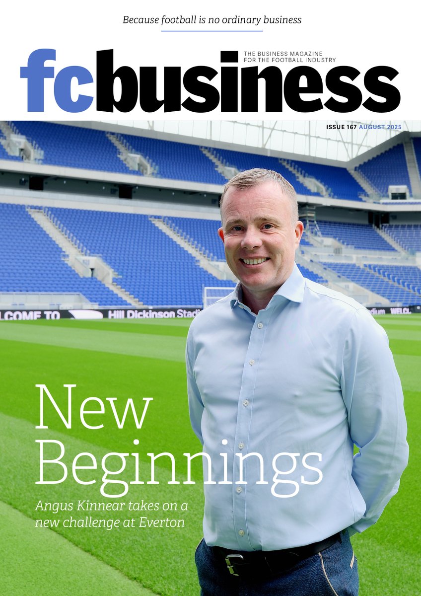 New Beginnings: The digital version of fcbusiness Issue 167 is available to read online ➡️ bit.ly/fcbusiness167

IN THIS ISSUE:

New Beginnings: Angus Kinnear takes on a new challenge as <a href="/Everton/">Everton</a> move to their new stadium on the banks of the River Mersey

Also in this issue…