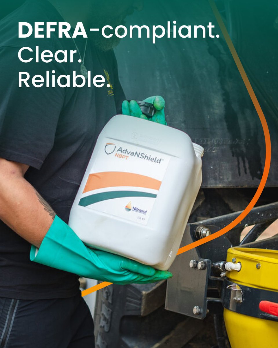 With AdvaNShield NBPT, Nitrasol helps protect your nitrogen when it matters most, reducing volatilisation and keeping nutrients available for your crop through to the finish🌿

#AdvaNShield #Harvest2025 #LiquidFertiliser #UKAgriculture #Farming #Nitrasol