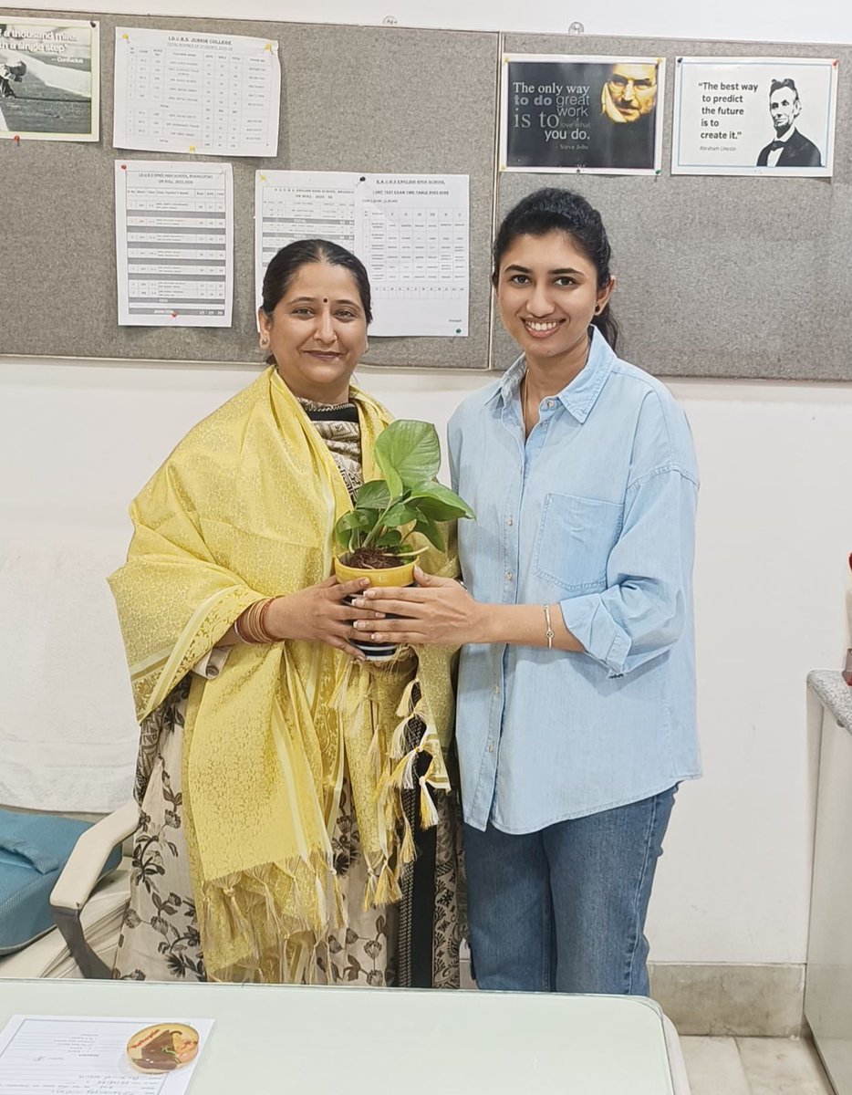 Met Babita Kaur Ma’am, Principal, IDUBS school to wish her on her birthday.