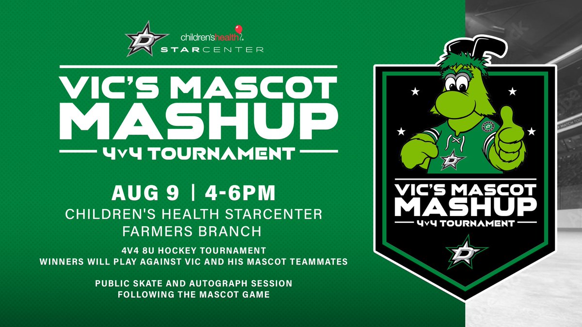 The best in the biz are coming to town, we just need YOU!

Want to watch? Just show up!
Want to PLAY? Register here: starcenter.finnlyconnect.com/registration/a…

Come see <a href="/AvsBernie/">Bernie</a>, <a href="/SEAbuoy/">Buoy</a>, <a href="/NJDevil00/">NJ Devil</a>, <a href="/ThunderBugTBL/">ThunderBug</a>, <a href="/TXStarsRingo/">Ringo the Ringtail ☆</a>, and <a href="/FuegoFirebirds/">Fuego 🔥</a>!