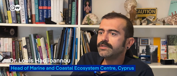 🎥 CMMI Featuring on Deutsche Welle❗

Check out this interesting story on invasive species in Cyprus, the damage they cause, and the efforts underway to tackle the problem. 🌊

CMMI’s Senior Associate Scientist, Louis Hadjioannou, shares expert scientific insights into this