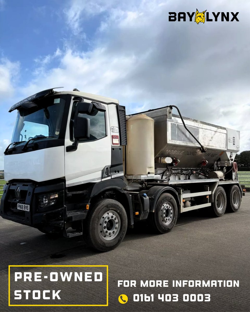 bay_lynxUK's tweet photo. Act Fast.
Our used stock features equipment for serious work.
Find out more: https://t.co/wVa9j9QQyd
View the full used inventory here: https://t.co/HdBh12TqAM
#usedvolumetric #concrete #concretemixer #qualitybuilt #engineeringexcellence #hardox #customerfocused #baylynx https://t.co/25slwyScNP