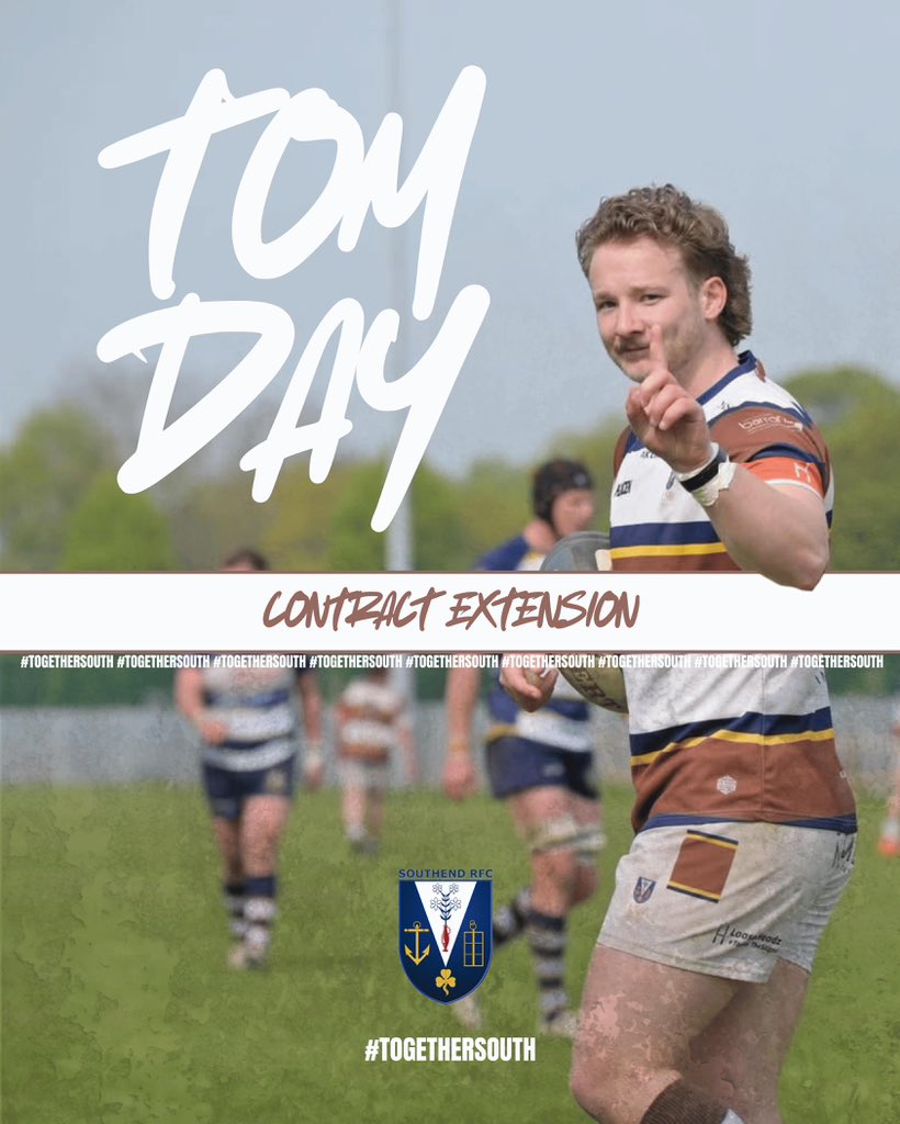 ✍🏻 We are delighted to announce that Tom Day has signed a new contract extension with the club. 

Tom made his Saxons debut back in 2018.

#TogetherSouth