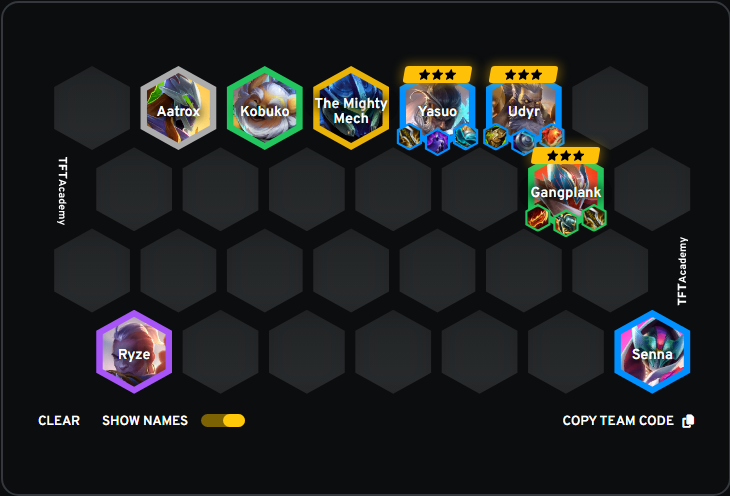 THE MENTOR GP TECH 
- very easy to play
- high cap
- stable in stage 4-5
- FARM INFINITE GOLD