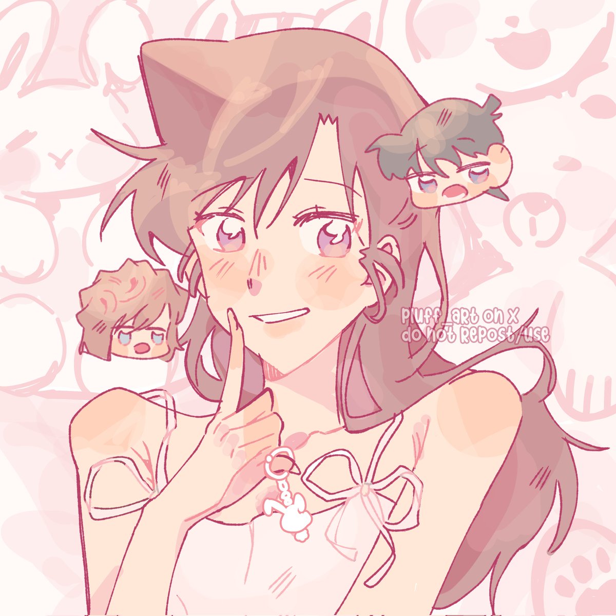 Draw ran mouri for my new pfp
#DetectiveConan